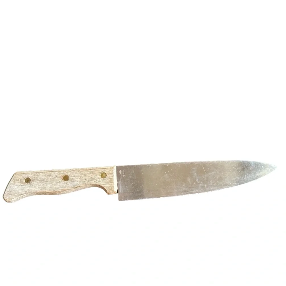 Armstrong Forge Vintage Japan Chef Knife Wooden‎ Handle XC Stainless Steel
